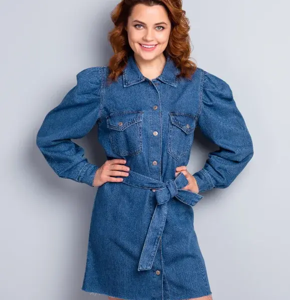 vestido vaquero patchwork kyoz